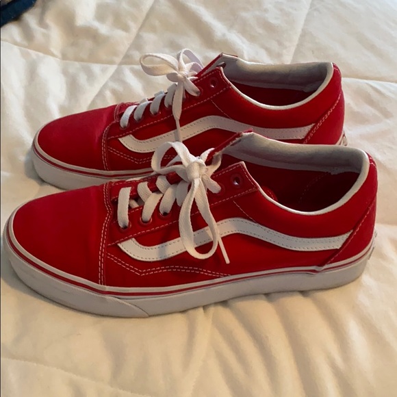 red vans shoes